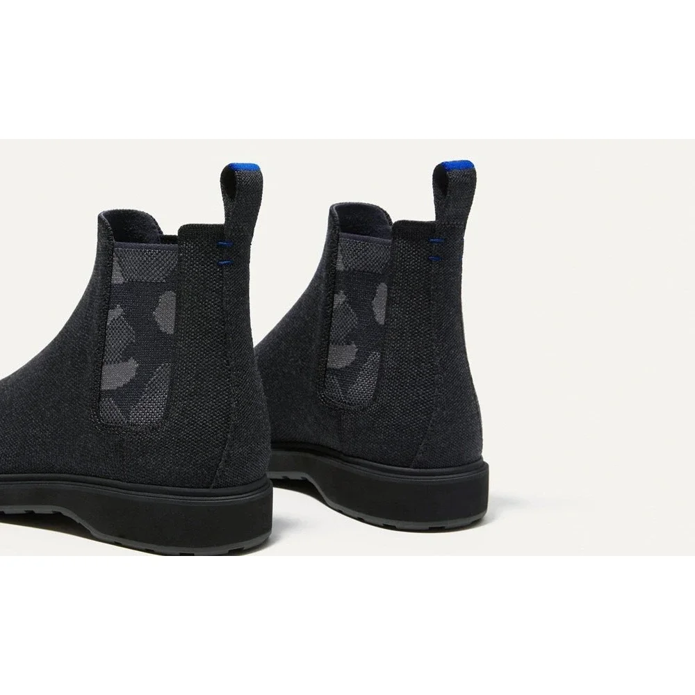 Rothy's Merino Wool Chelsea Boots Dark Gray Men's Size 13